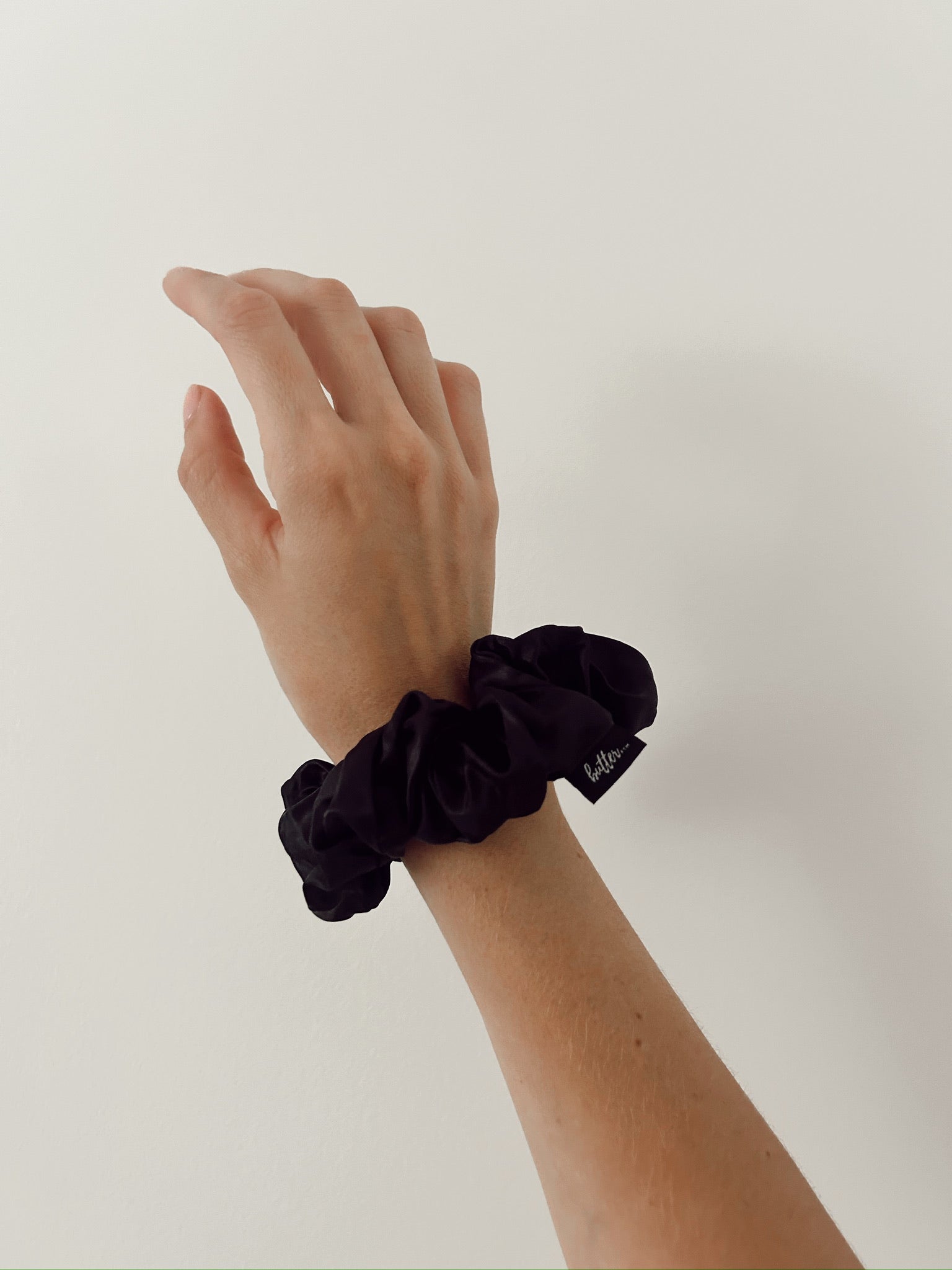 Black Silk Scrunchie