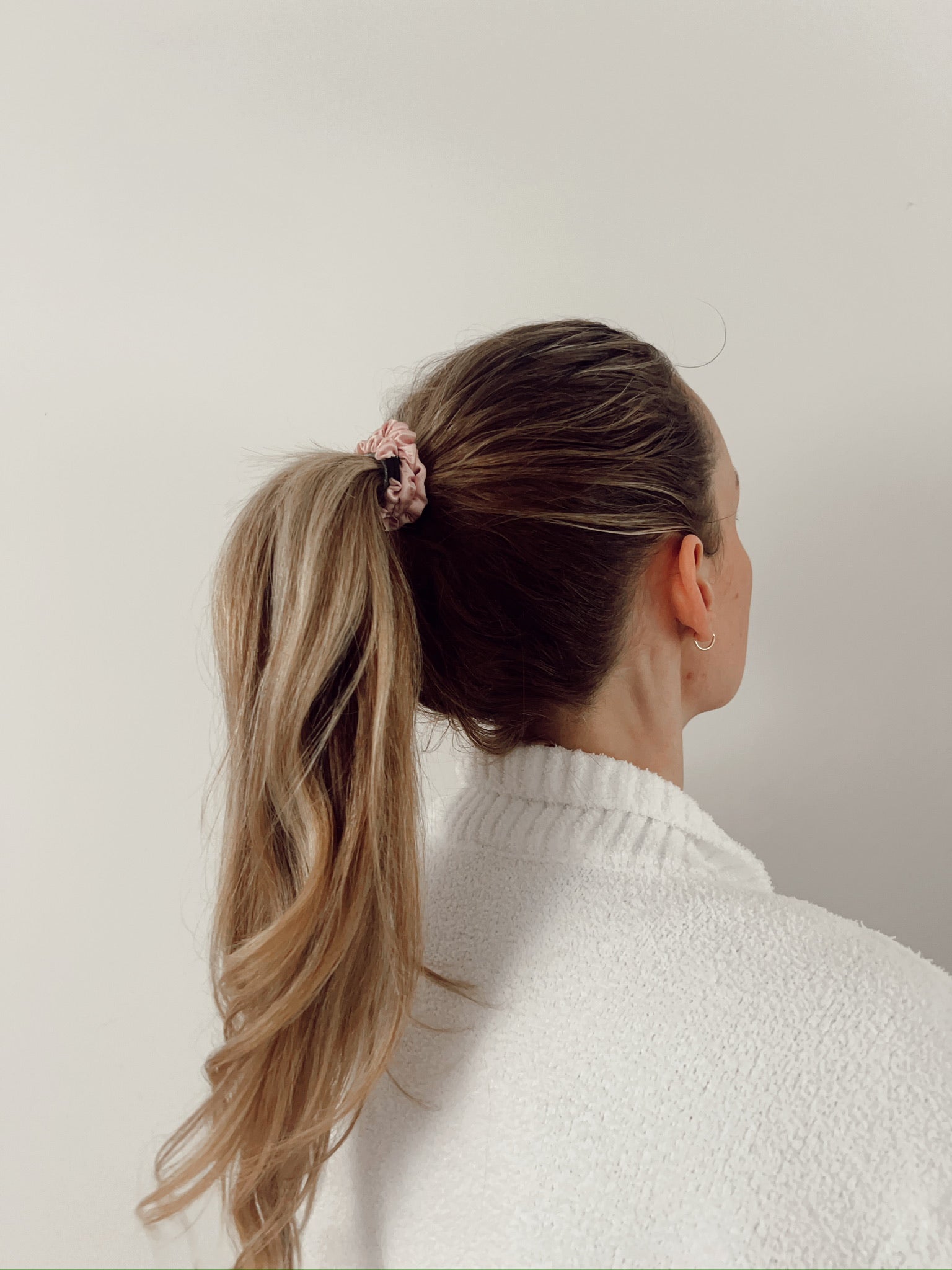 Soft Pink Skinny Scrunchie