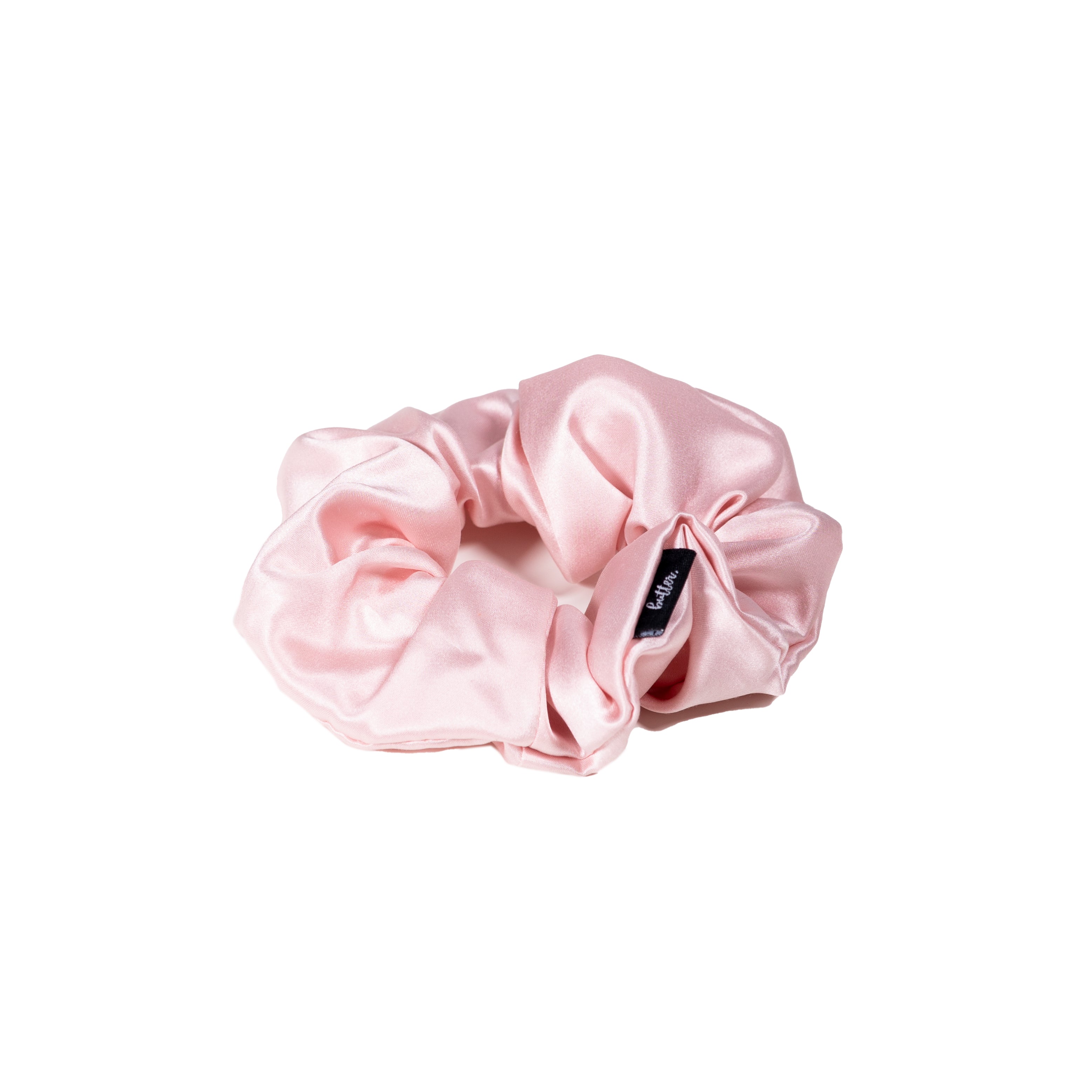 Soft Pink Silk Scrunchie