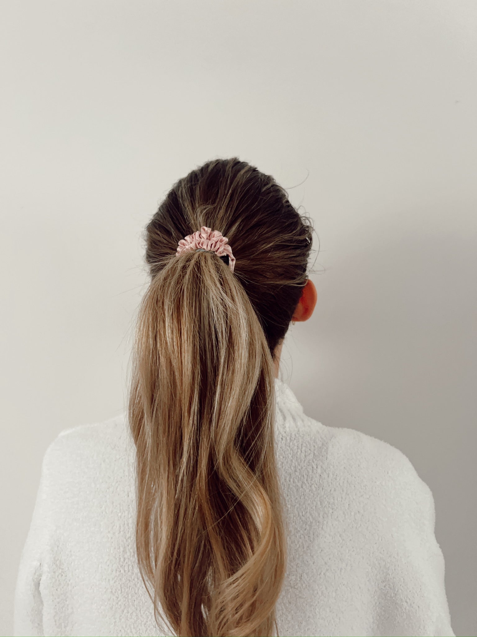 Soft Pink Skinny Scrunchie