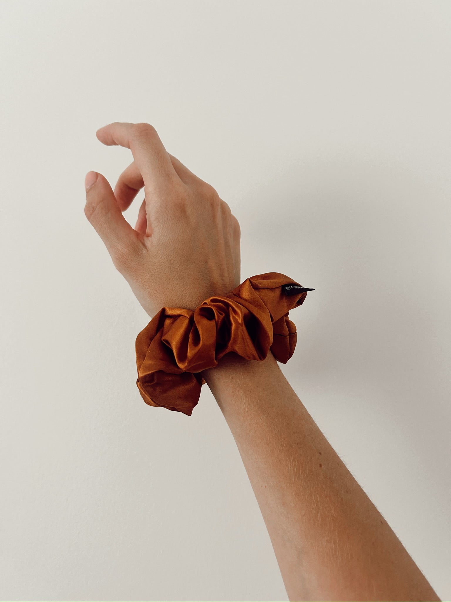 Pumpkin Spice Silk Scrunchie