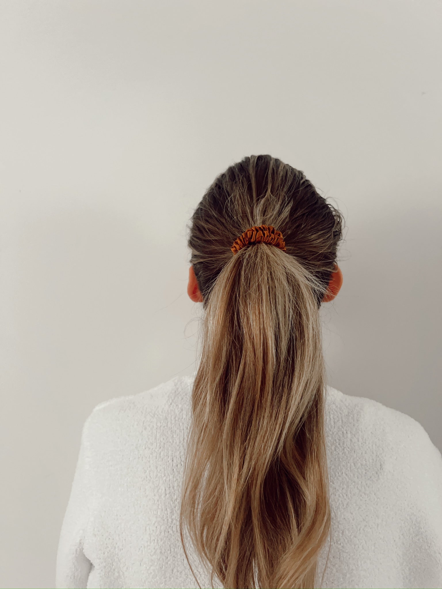 Burnt Orange Skinny Scrunchie